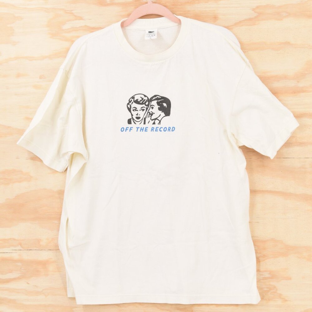 "Off The Record" Graphic T- Shirt by Tarket Size XL